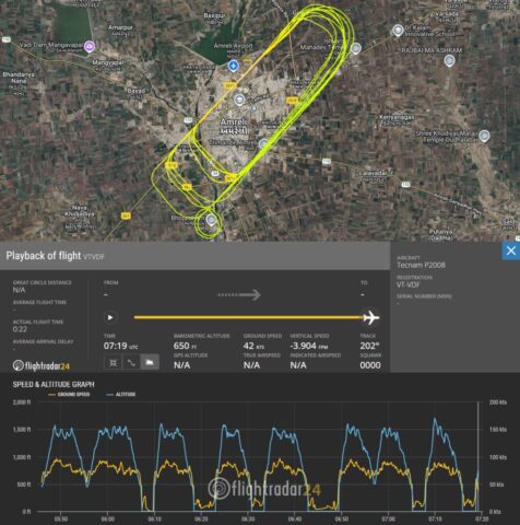 Fatal Accident (1) - Vision Flying Training Institute Tecnam P2008 JC MkII, VT-VDF, Amreli, Gujarat, India, April 22, 2025